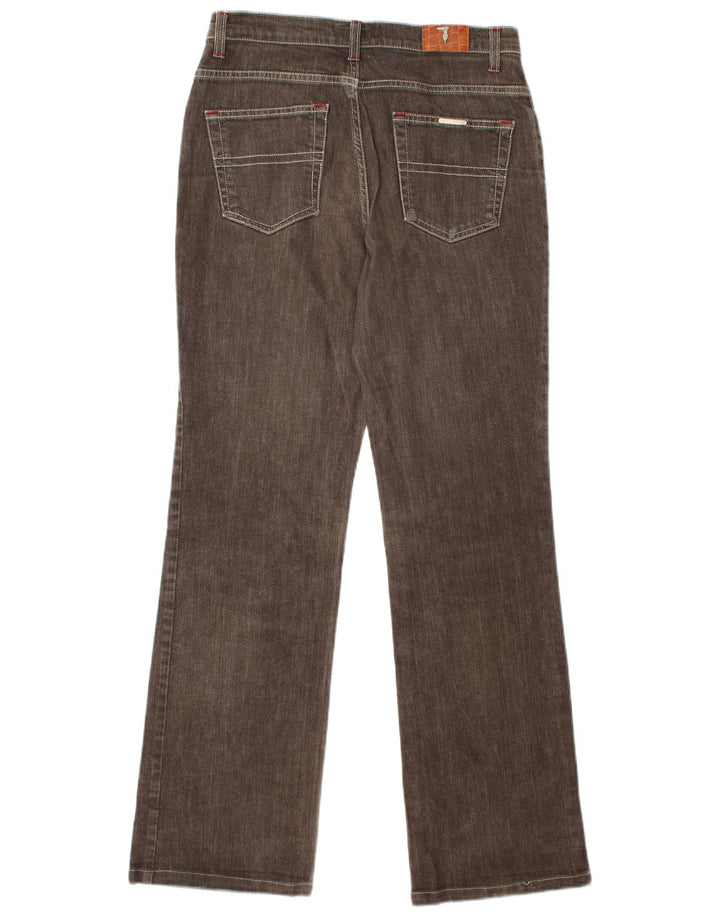 TRUSSARDI Herren Straight Jeans W29 L31 Braune Baumwolle