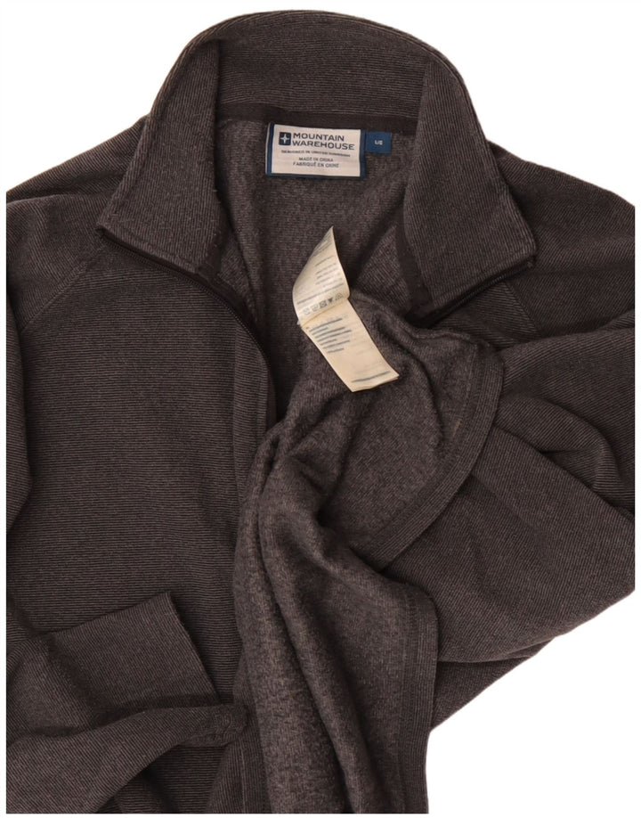 Mountain Warehouse Herren-Pullover-Trainingsoberteil aus mittelgrauem Polyester