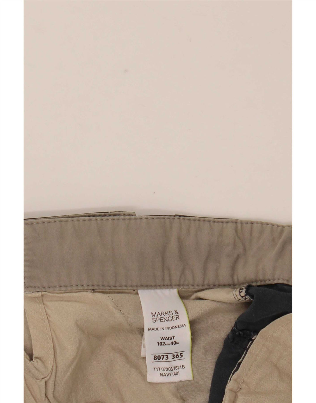 Marks & Spencer Herren Cargoshorts W40 XL Marineblau