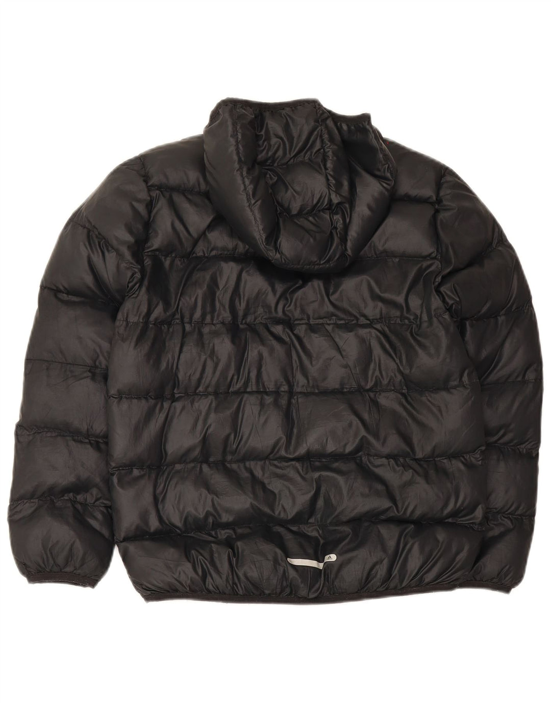 Adidas wattierte Jacke mit Kapuze für Jungen, 11–12 Jahre, schwarzes Polyester