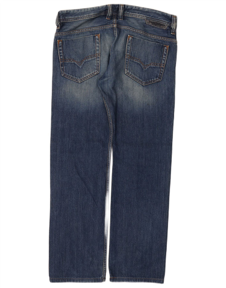 Diesel Herren Safado Straight Jeans W31 L29 Blaue Baumwolle