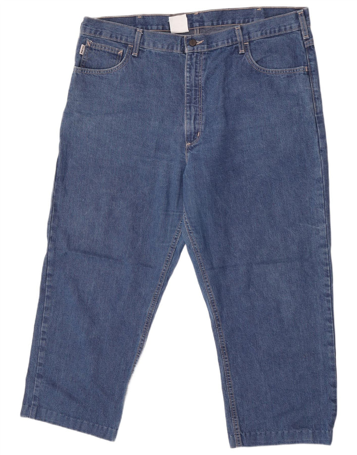 Carhartt Herren verkürzte Jeans W42 L26 Blau