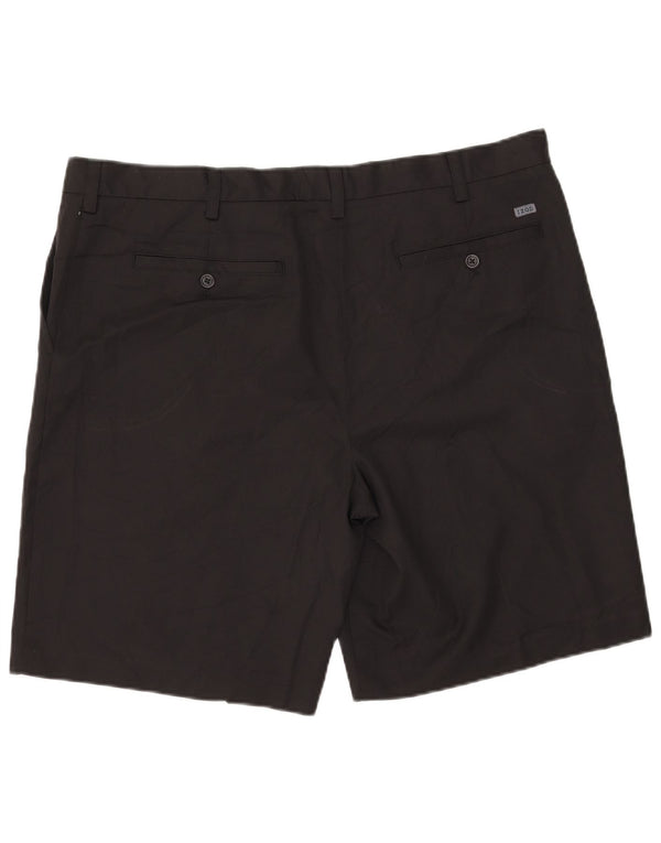 IZOD Herren Chino Shorts W42 2XL Schwarz Polyester