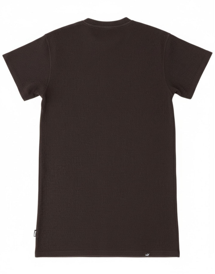 Puma Damen Übergroßes T-Shirt-Kleid UK 10 Small Schwarz