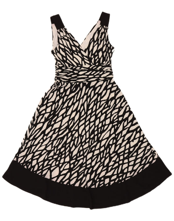 Principles A-Linien-Kleid mit abstraktem Muster für Damen, Größe 42, mittelschwarz