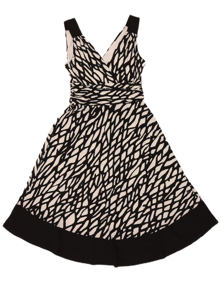 Principles A-Linien-Kleid mit abstraktem Muster für Damen, Größe 42, mittelschwarz