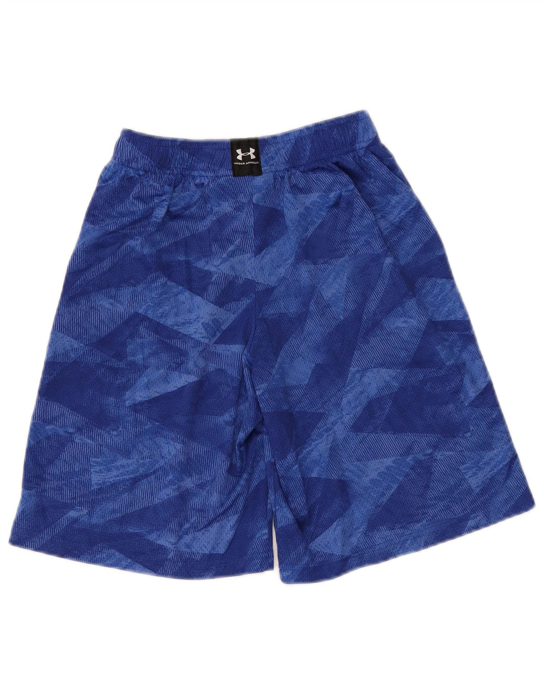 Under Armour Sportshorts für Jungen, 9–10 Jahre, mittelblau, geometrisch