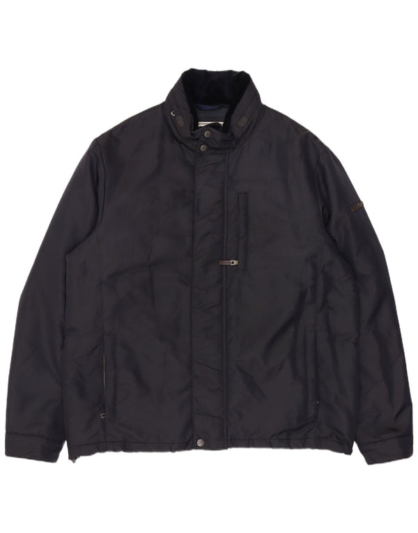 Geox Herren Respira Wattierte Jacke UK 44 2XL Marineblau Polyester