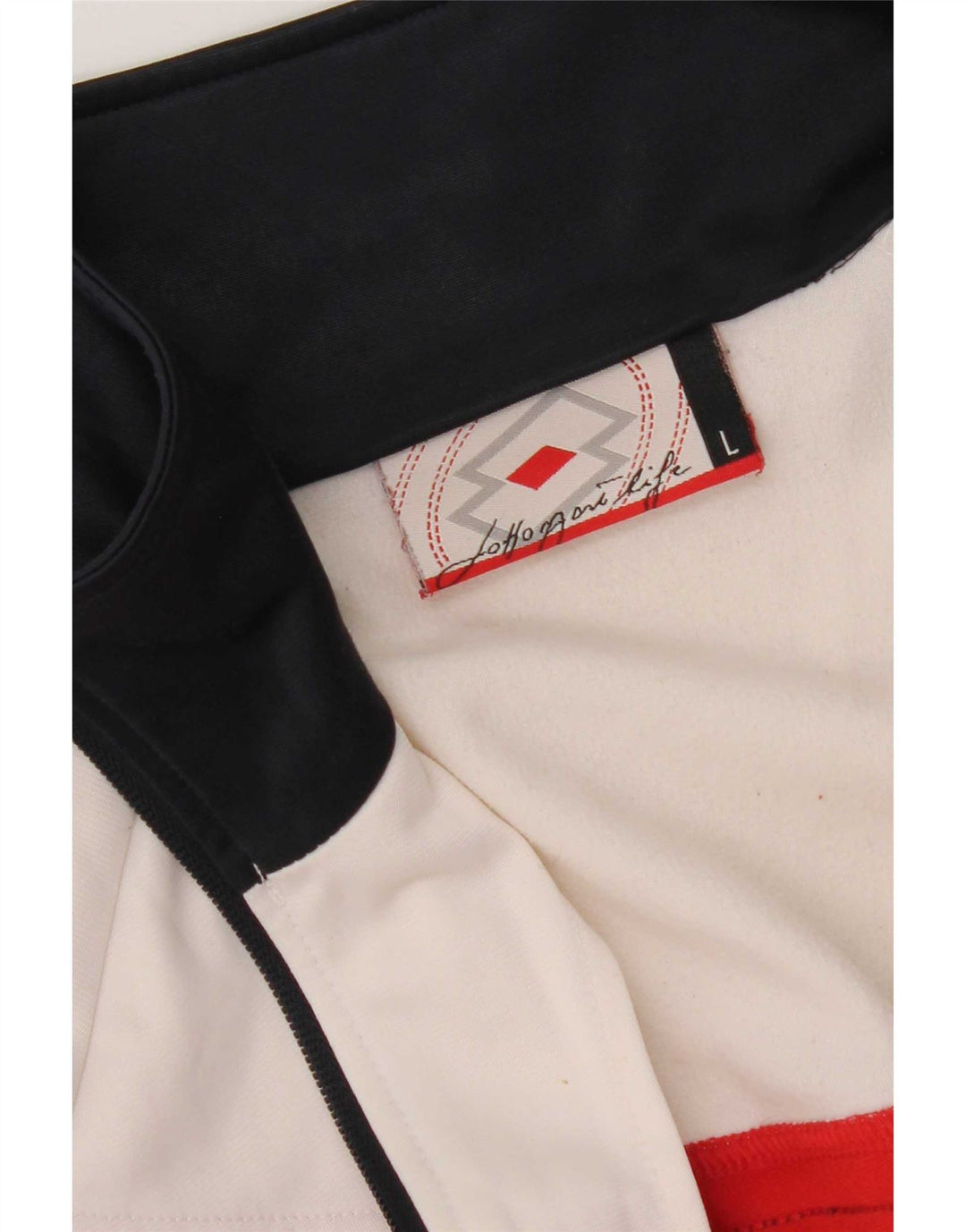 Lotto Damen-Trainingsanzug-Top-Jacke, UK 16, Größe L, Rot, Farbblock