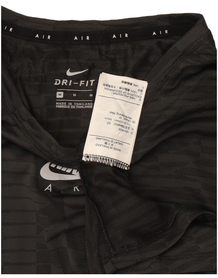 Nike Damen Grafik-T-Shirt-Oberteil UK 14 Mittelgraues Polyester