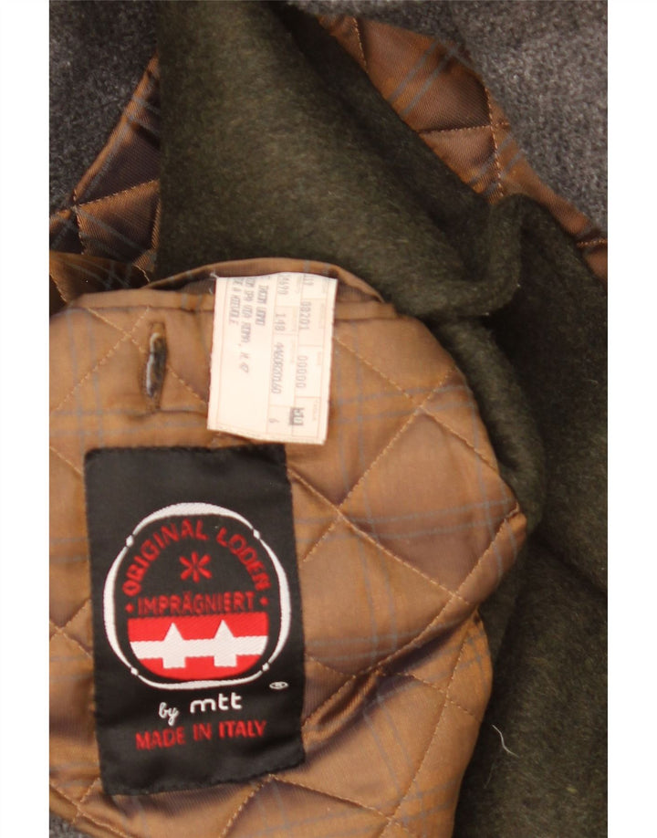 Vintage Herren Mantel UK 42 XL Khaki Wolle