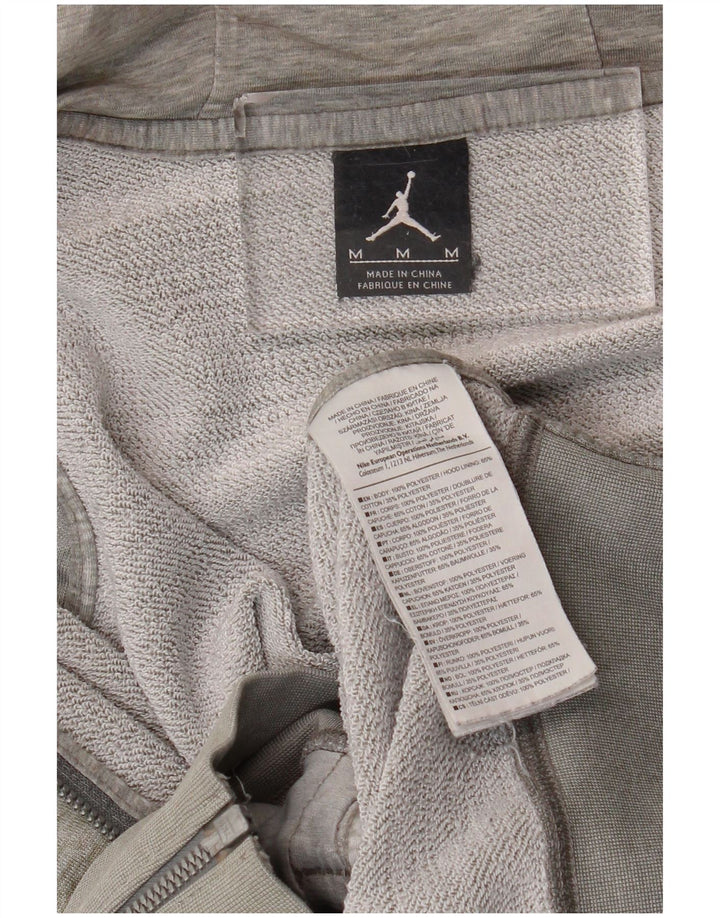 Jordan Herren-Kapuzenpullover mit Reißverschluss, mittelgraues Polyester