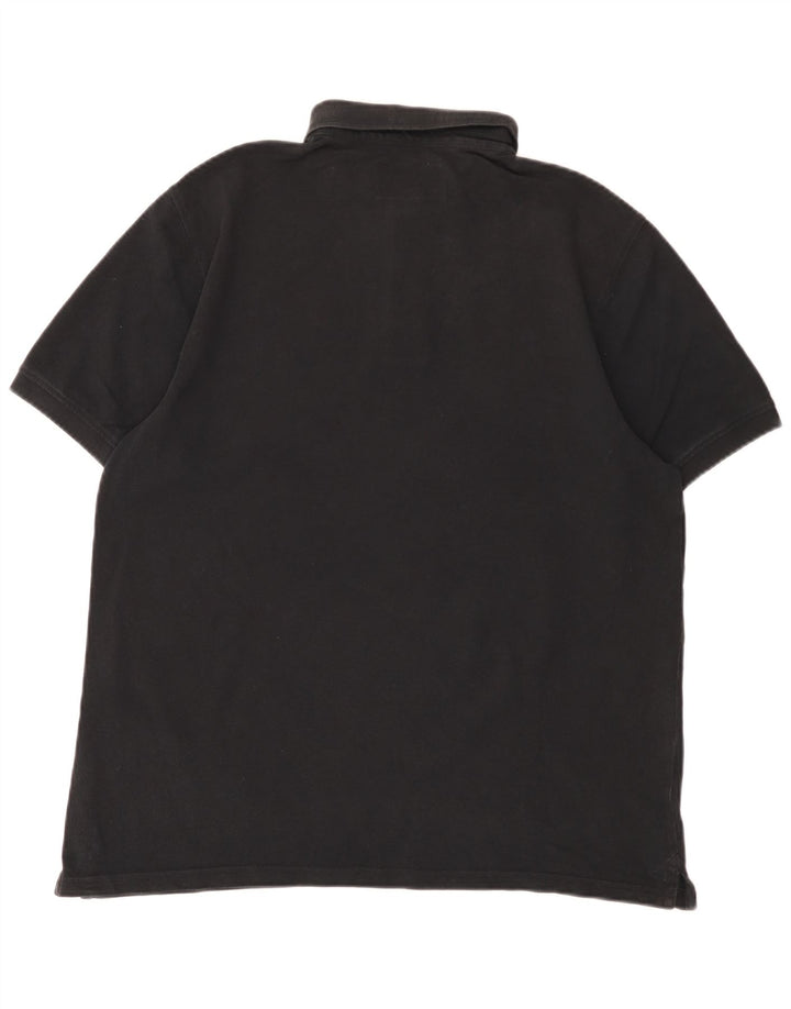 Jack Wills Herren-Poloshirt mit klassischer Passform, große schwarze Baumwolle
