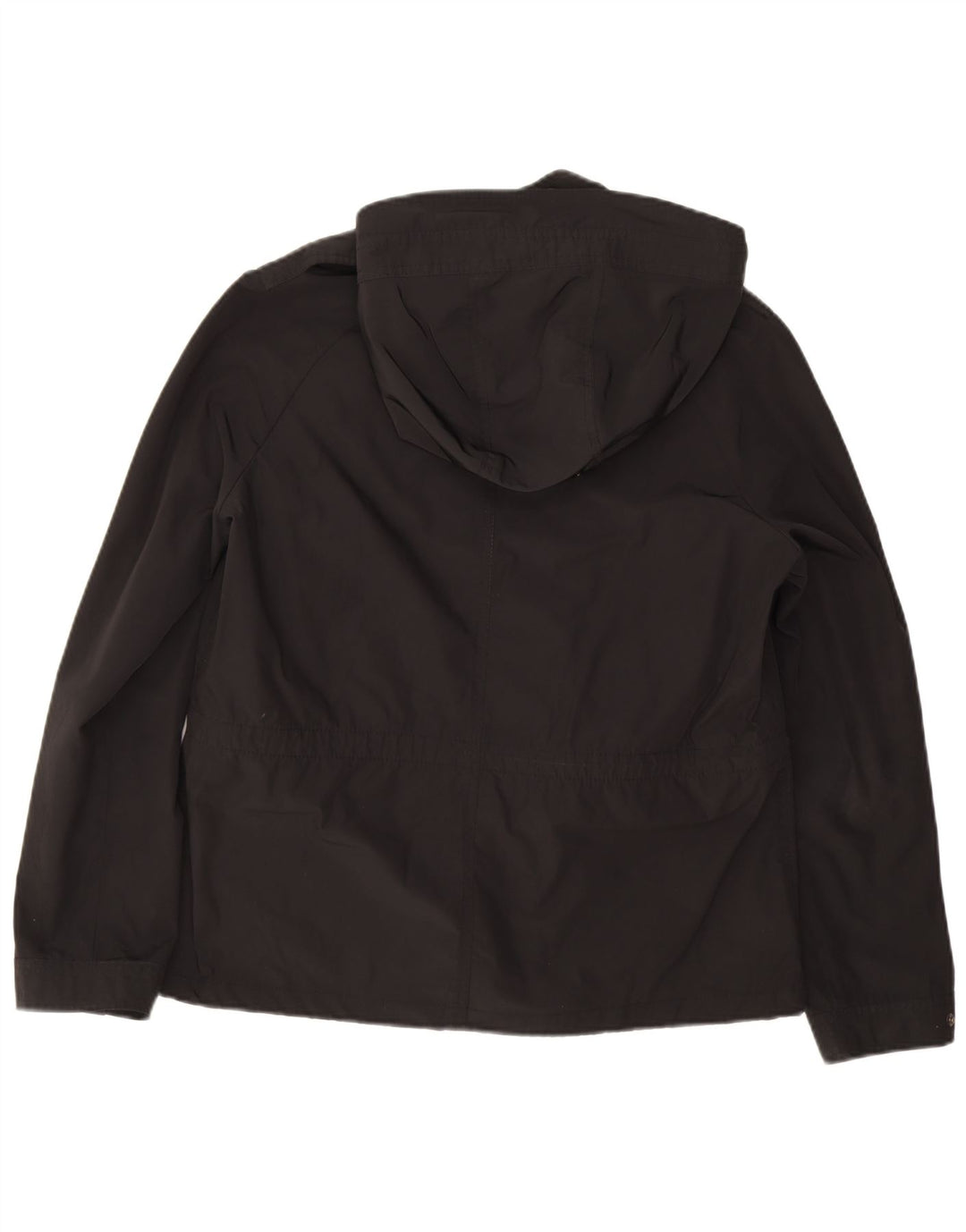 Massimo Dutti Damen-Militärjacke mit Kapuze, UK 18, XL, Schwarz