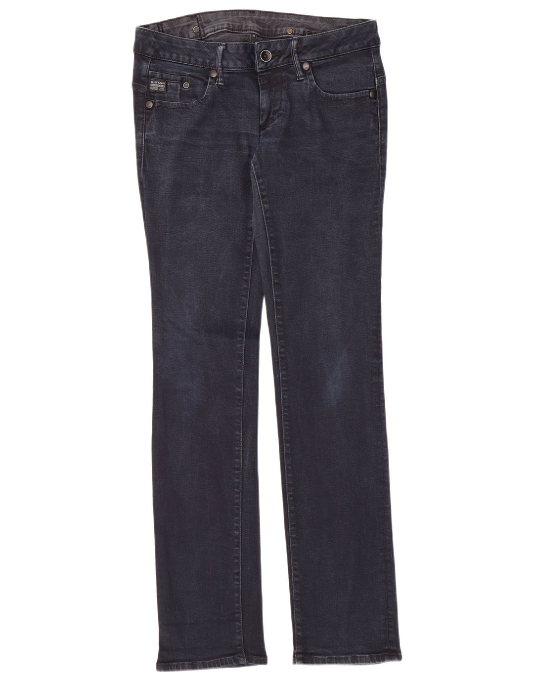 G-STAR Damen-Jeans mit niedriger Taille und geradem Bund, Breite 30, Länge 34, Marineblau, Baumwolle