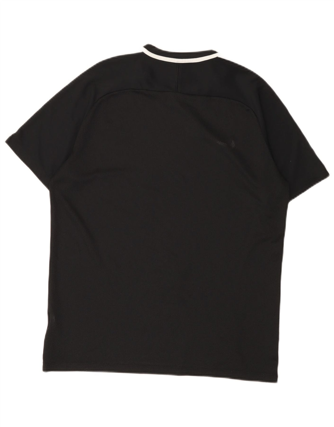 NIKE Damen Dri Fit T-Shirt Top UK 16 Large Schwarz Colourblock Polyester