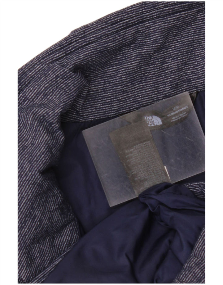 THE NORTH FACE Damen Wattierte Weste UK 14 Medium Navy Blue Nadelstreifen