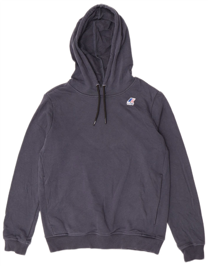 K-Way Herren-Kapuzenpullover, klein, marineblau, Baumwolle