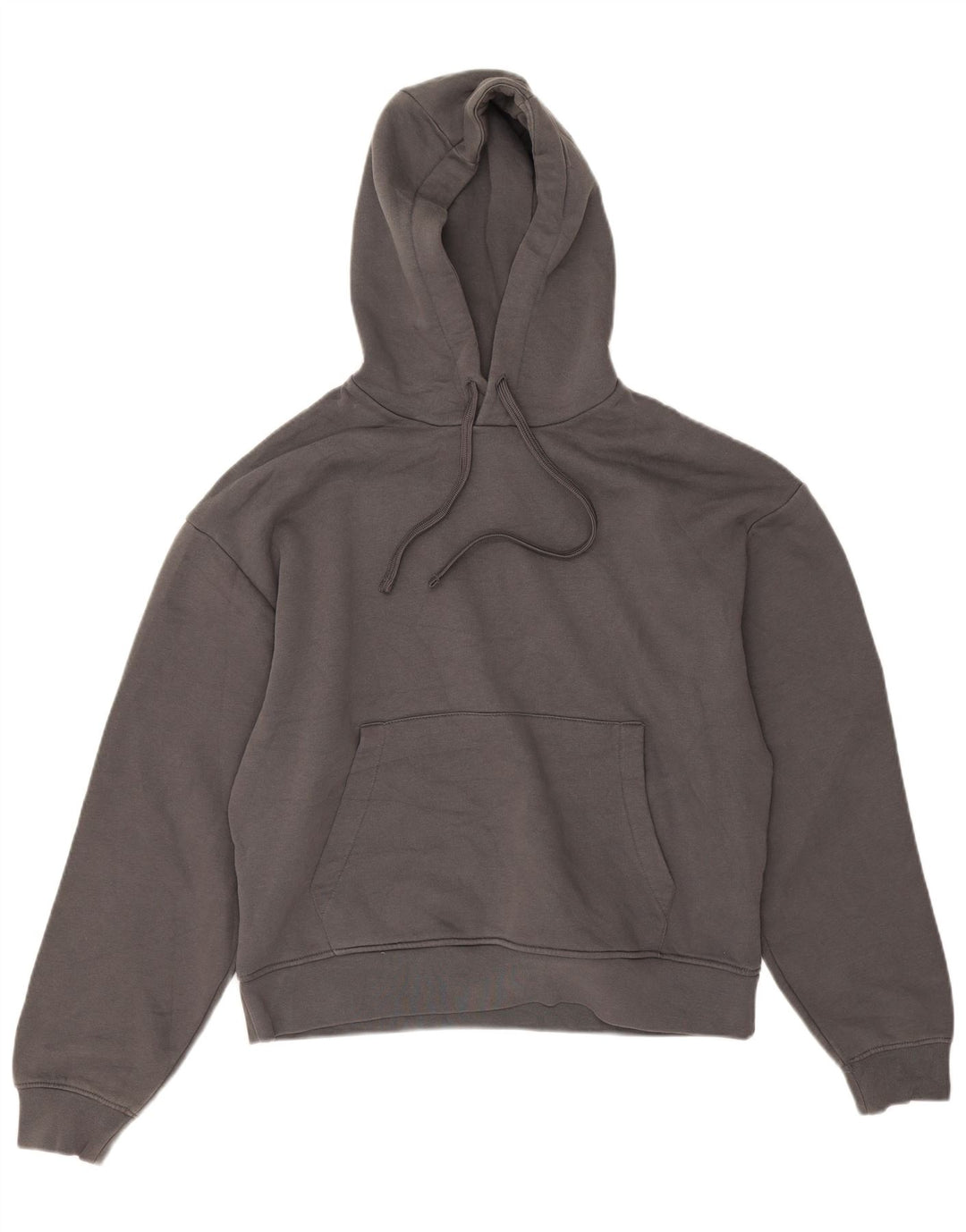 Zara Herren Kapuzenpullover aus mittelgrauer Baumwolle