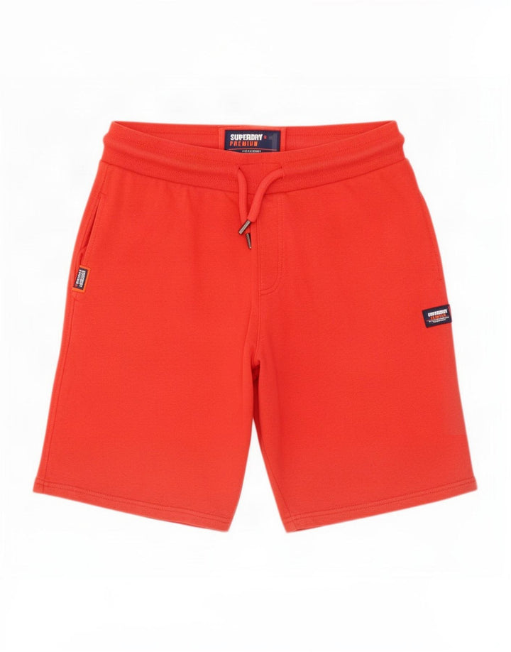 Superdry Herren-Sportshorts, Größe L, aus roter Baumwolle