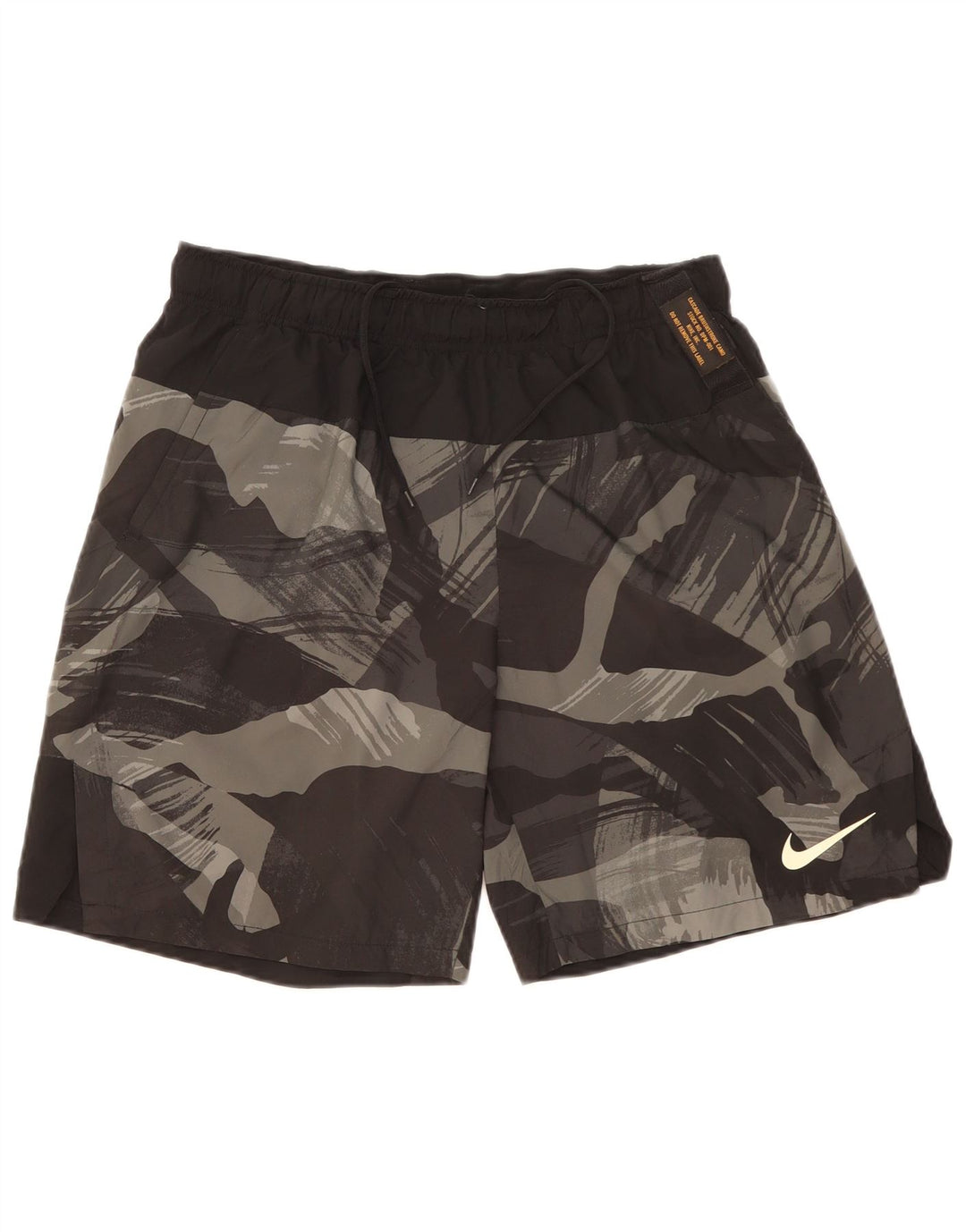 NIKE Herren Dri Fit Sportshorts, groß, schwarzes Camouflage-Polyester
