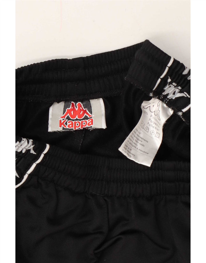 Kappa Jungen-Trainingshose mit Grafik, 7–8 Jahre, schwarzes Polyester