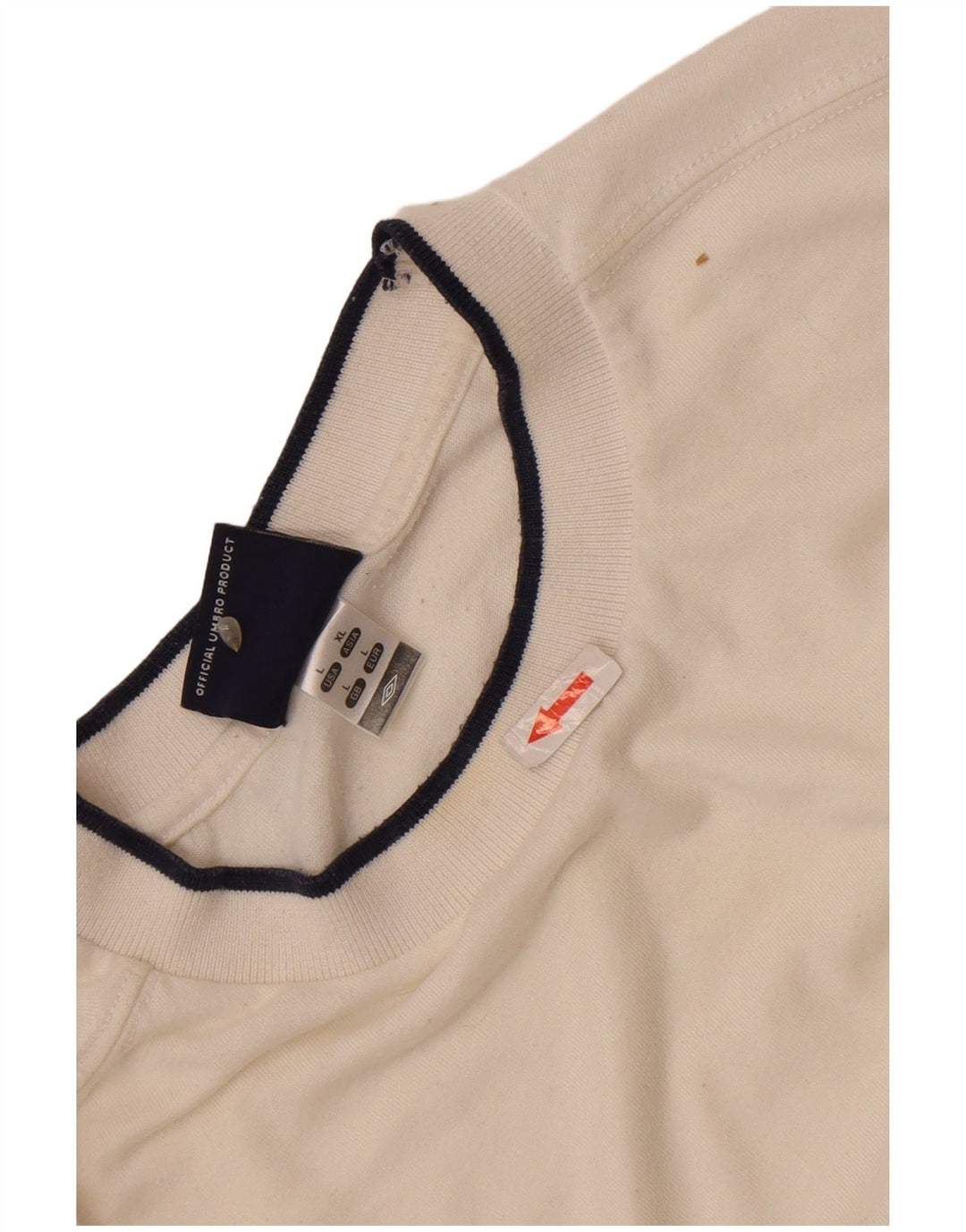 Umbro Herren-T-Shirt mit Grafik, groß, aus weißem Polyester