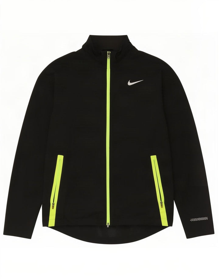 Nike Herren-Trainingsanzugoberteil, Jacke, Größe S, Schwarz, Polyester