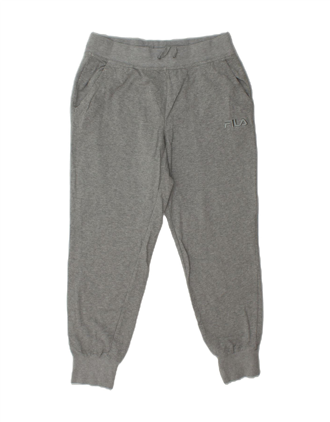 FILA Womens Tracksuit Trousers Joggers UK 14 Medium  Grey Cotton Vintage Fila and Second-Hand Fila from Messina Hembry 
