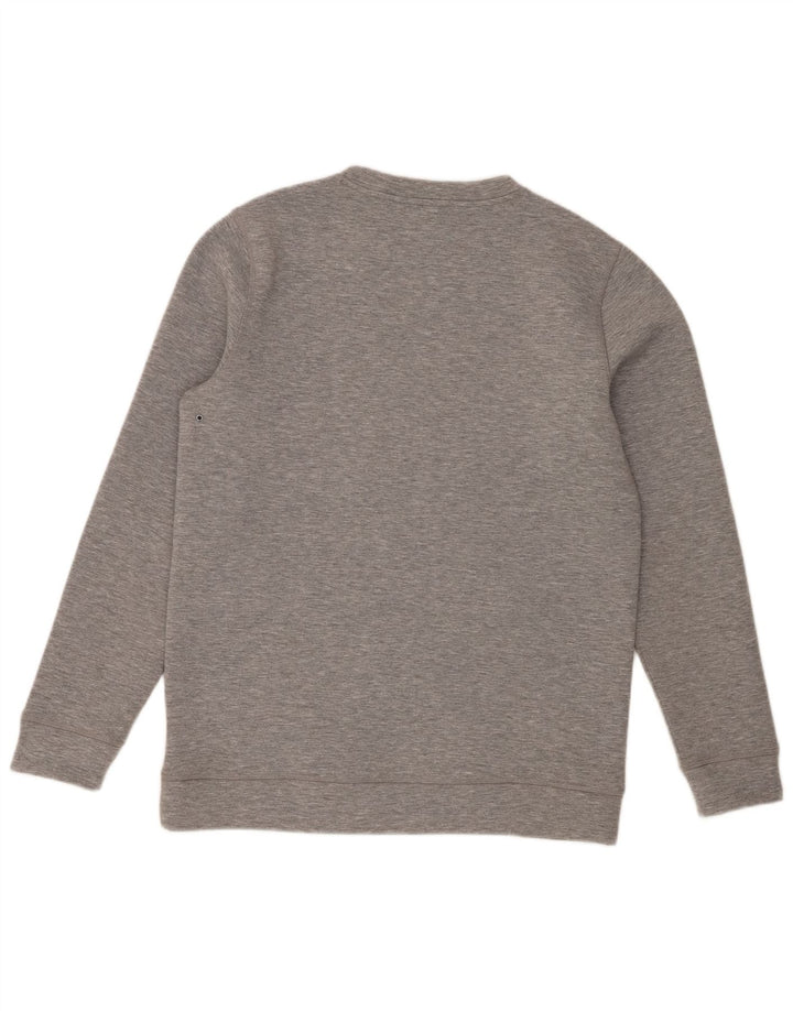 Quiksilver Herren-Sweatshirt mit Grafik, Größe L, grau, Polyester
