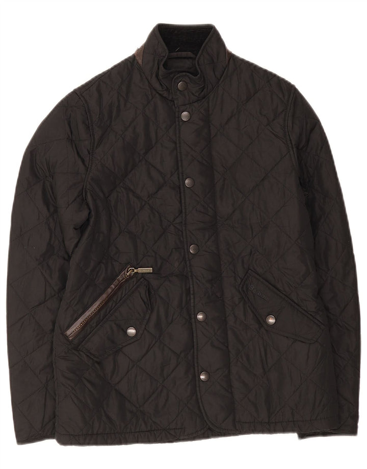 Barbour Steppjacke für Jungen, 10–11 Jahre, Größe L, Schwarz