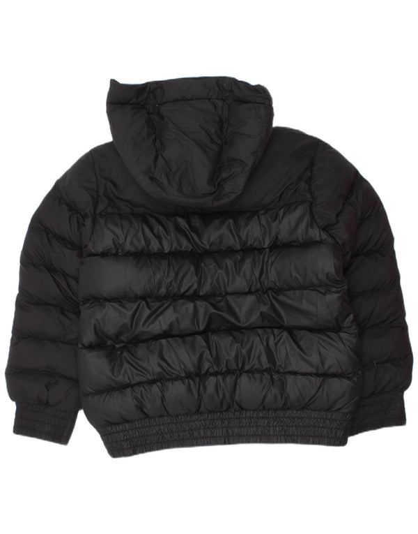 NIKE Wattierte Jacke mit Kapuze für Jungen, 5–6 Jahre, Mittelschwarzes Polyester
