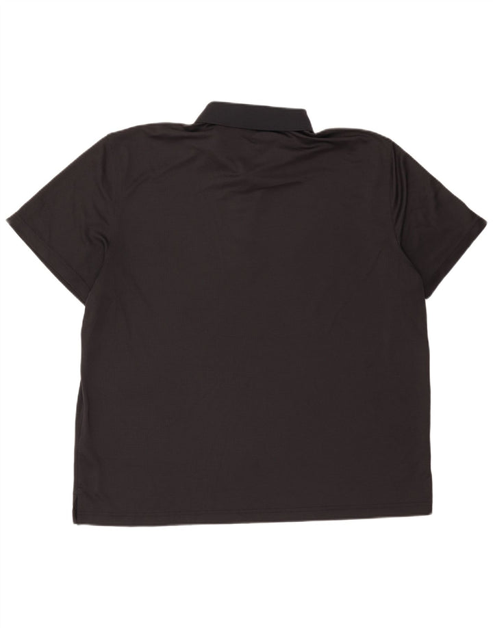 Izod Herren Poloshirt 2XL Schwarz Polyester