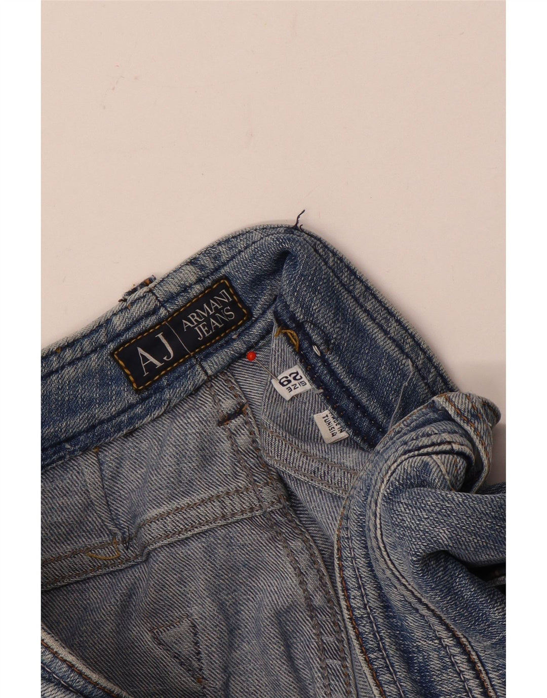 Armani Damen Bootcut Jeans W29 L34 Blau