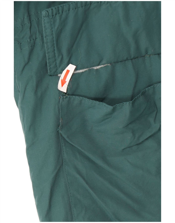 Vintage Damen Kapuzenparka Jacke UK 16 Groß Grün