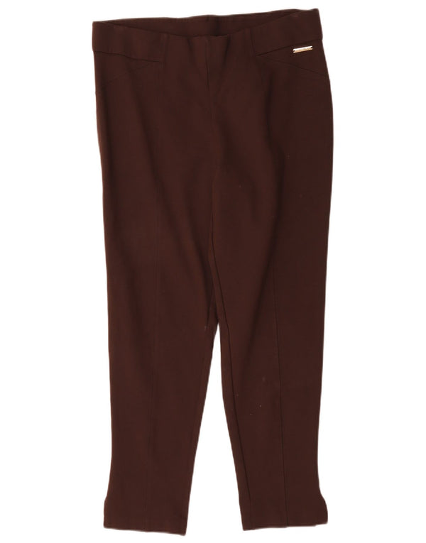 Michael Kors Slim Freizeithose für Damen, groß, W32, L26, braun, Viskose