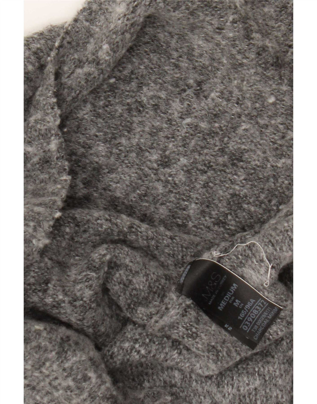 Marks & Spencer Rollkragenpullover für Damen, UK 14, Mittelgrau meliert
