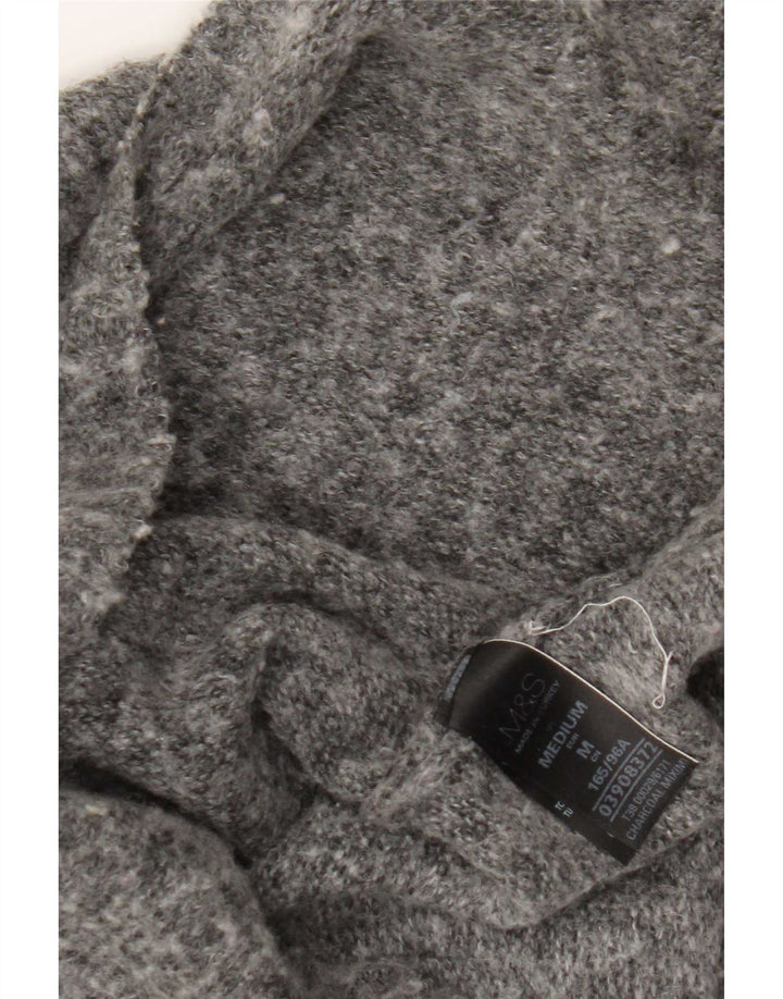 Marks & Spencer Rollkragenpullover für Damen, UK 14, Mittelgrau meliert