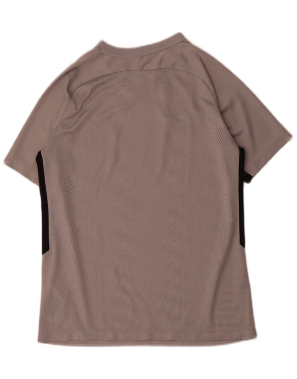 Nike Dri Fit T-Shirt für Jungen, 13–14 Jahre, XL, graues Colourblock-Polyester