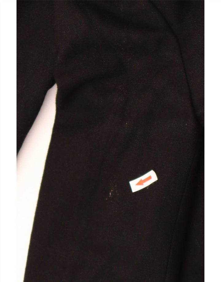 Topshop Damenmantel UK 8 Small Schwarze Wolle