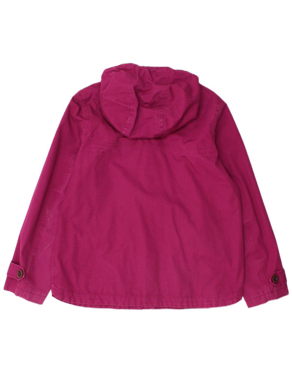 JOULES Damen-Windbreakerjacke mit Kapuze, UK 14, Größe L, Rosa, Baumwolle