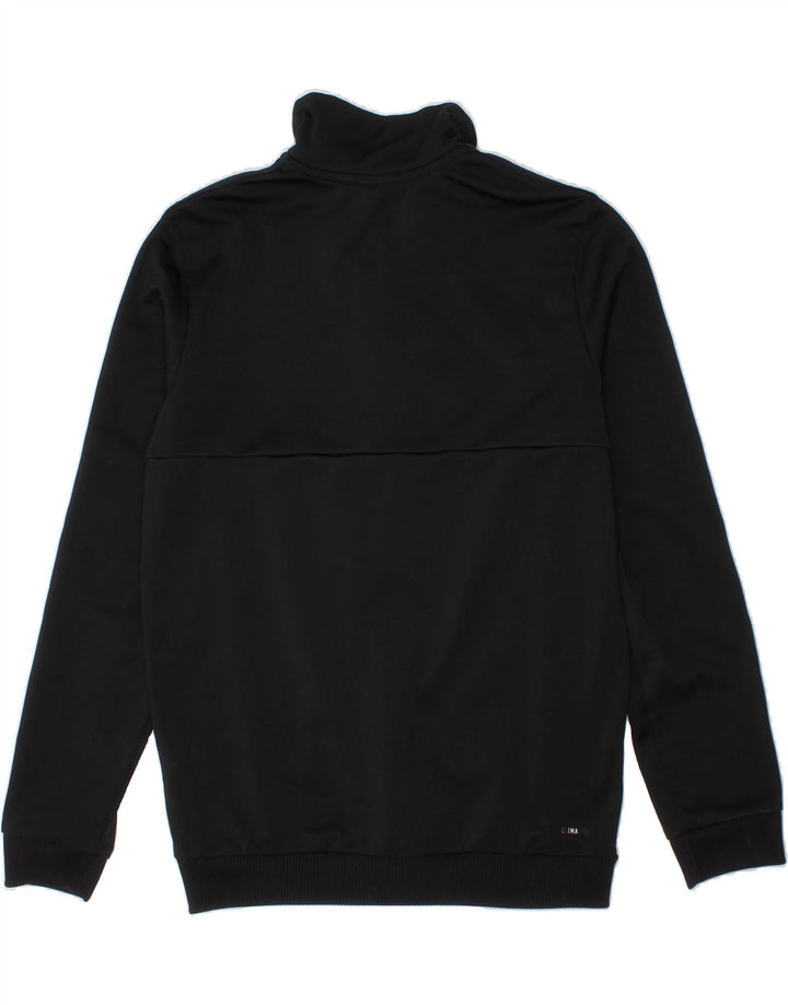 ADIDAS Boys Tracksuit Top Jacket 11-12 Years Black Polyester Vintage Adidas and Second-Hand Adidas from Messina Hembry 