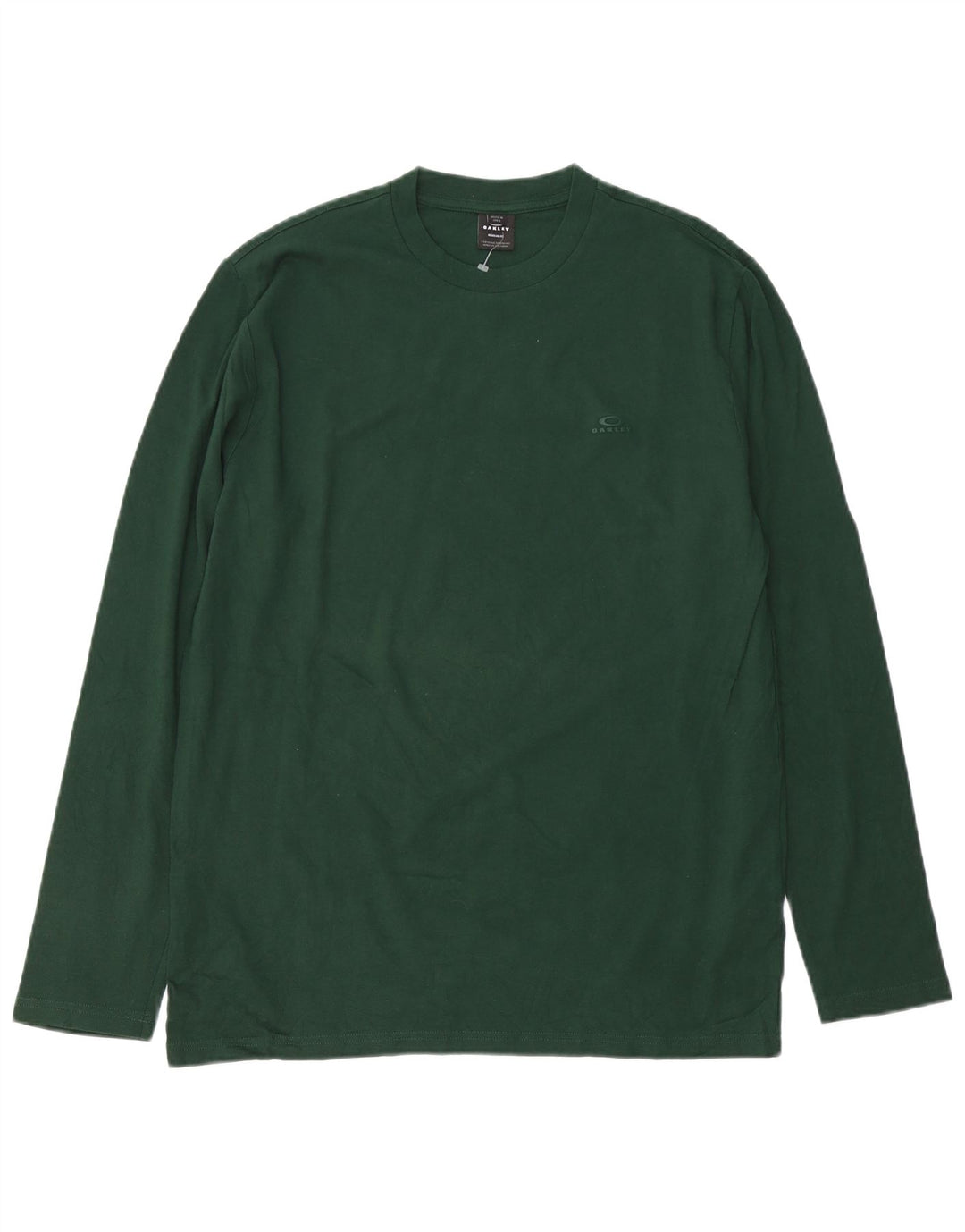 OAKLEY Herren-Oberteil mit normaler Passform, langärmelig, mittelgrüne Baumwolle