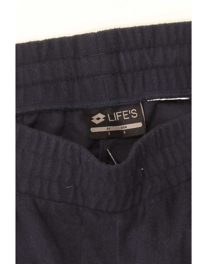 Lotto Herren-Trainingshose, Jogginghose, Größe L, Marineblau