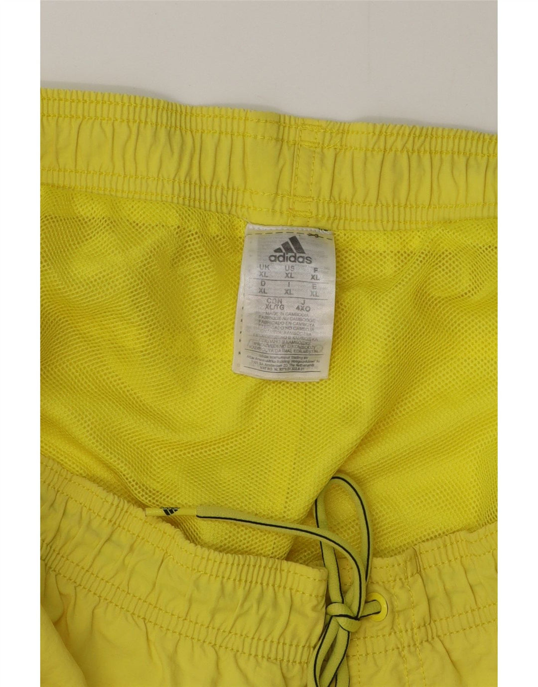 ADIDAS Herren Badeshorts XL Gelb Polyester