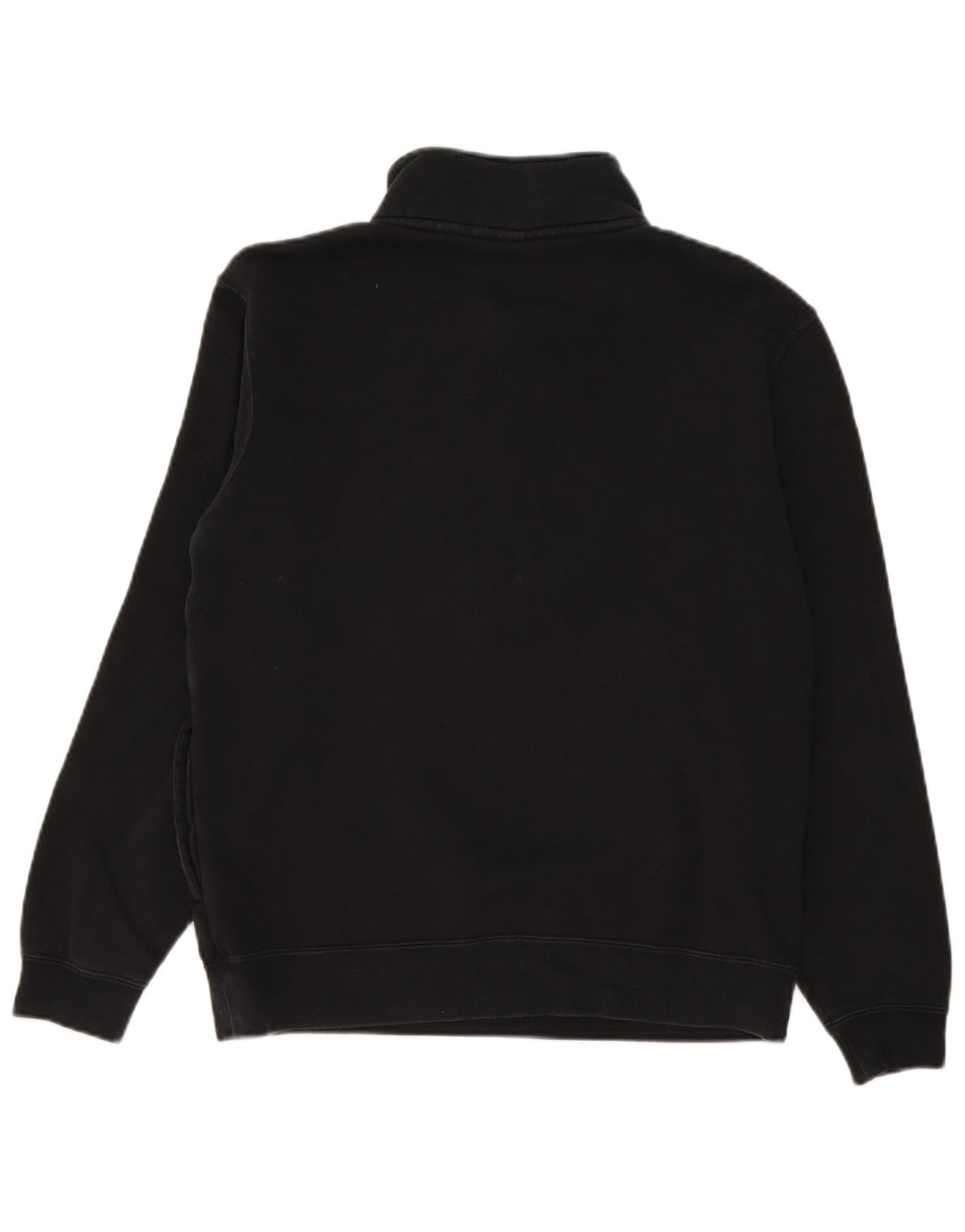 Nike Herren-Sweatshirt mit Reißverschluss am Hals, mittlere schwarze Baumwolle