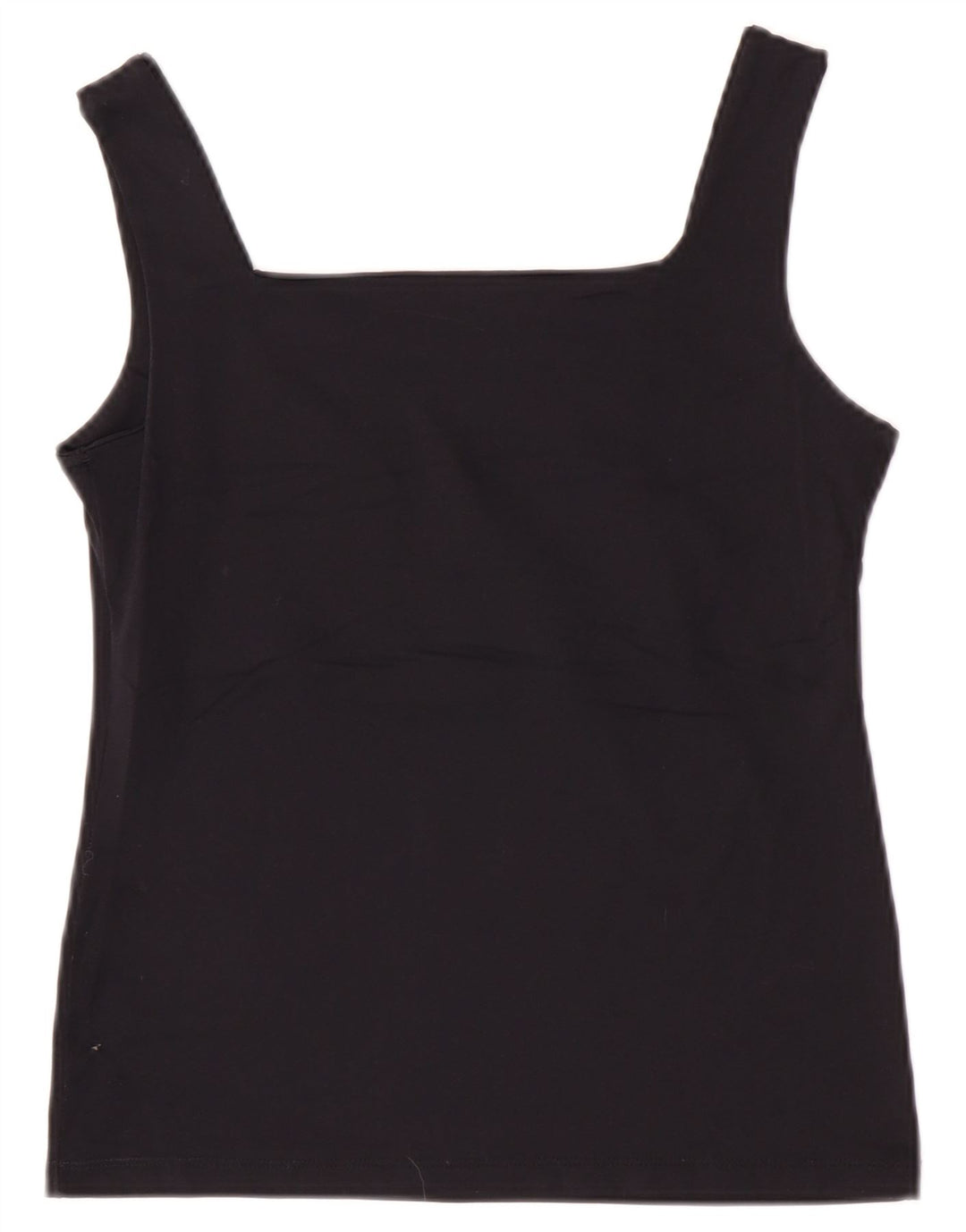 Zara Damen Crop Cami Top UK 12 Medium Schwarz