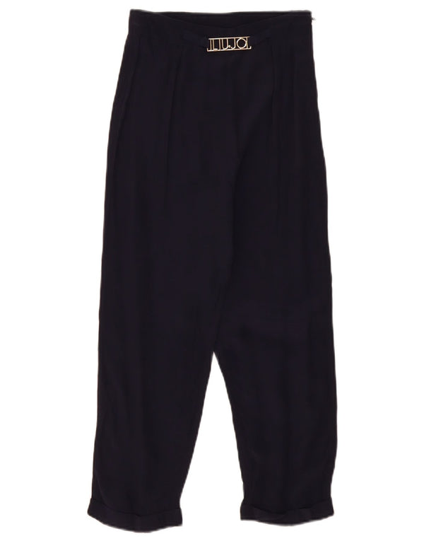 Liu Jo Freizeithose für Mädchen mit hoher Taille, 9–10 Jahre, W24, L20, Marineblau