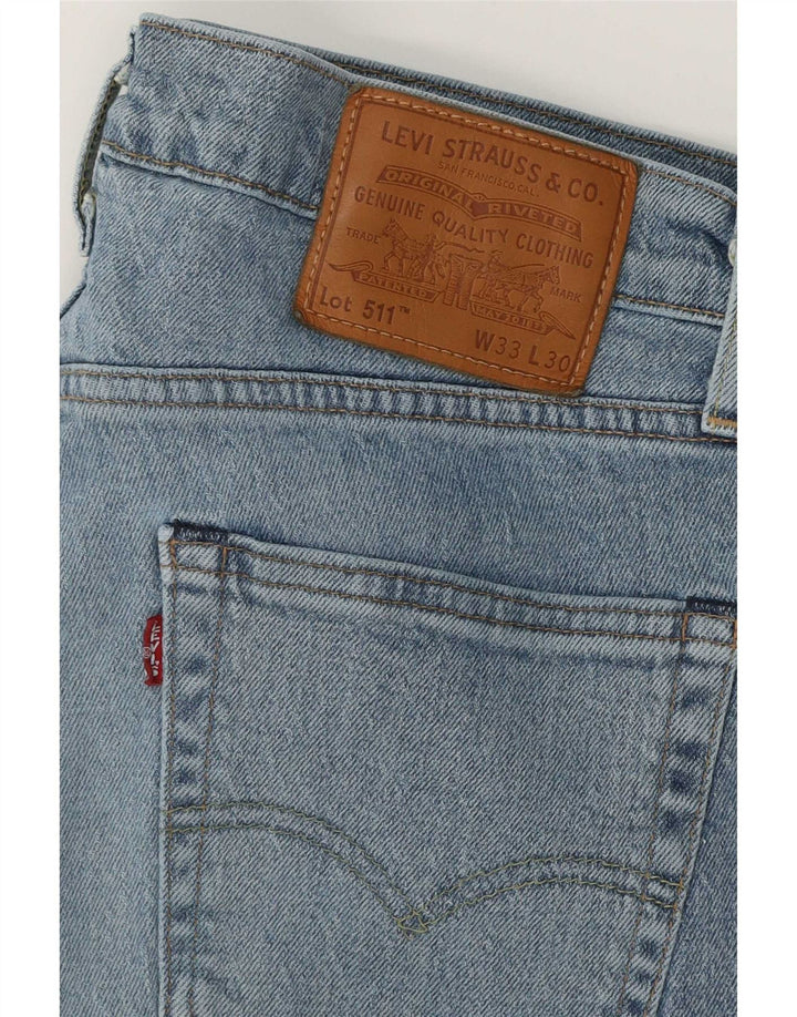 Levi's Herren 511 Slim Jeans W33 L30 Blaue Baumwolle