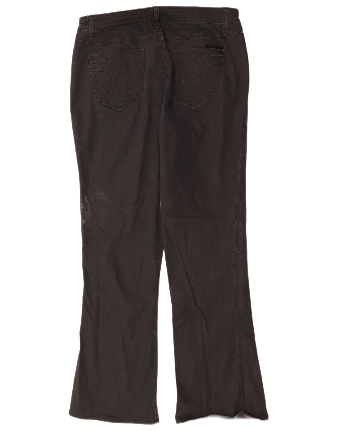 Dkny Damen Bootcut Jeans US 16 2XL W32 L31 Schwarze Baumwolle